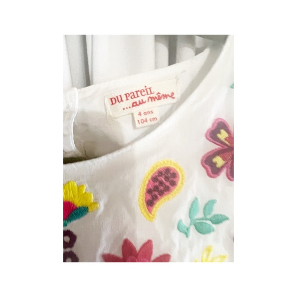 du pareil ae meme Guatemalan Style Girls Embroidered Sundress Size 4 Pristine - Picture 3 of 9